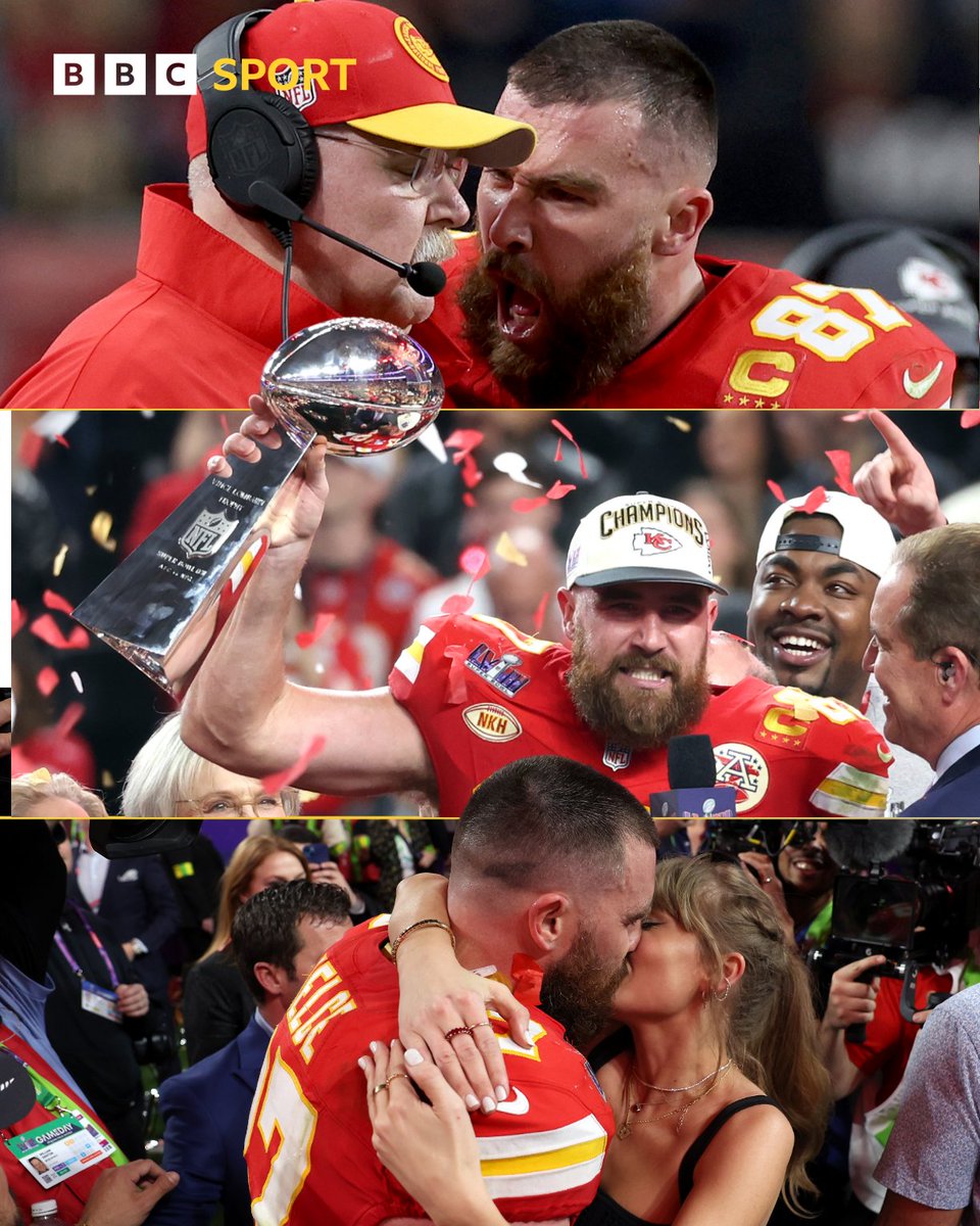 A rollercoaster ride for Travis Kelce!

🎤'Viva Las Vegas!' 

#SuperBowl #BBCNFL