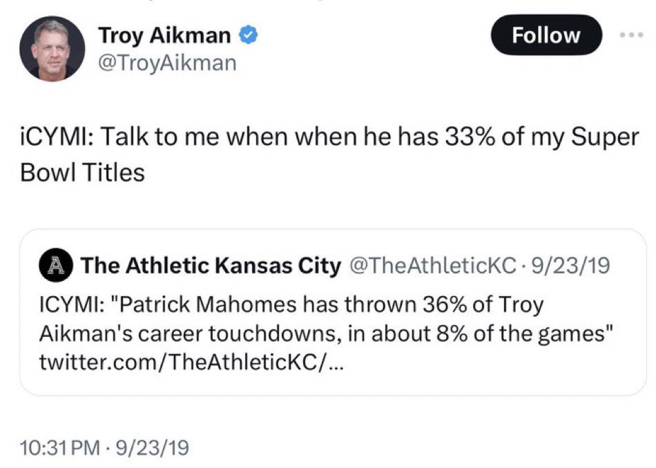 Can somebody make sure to check in on @TroyAikman