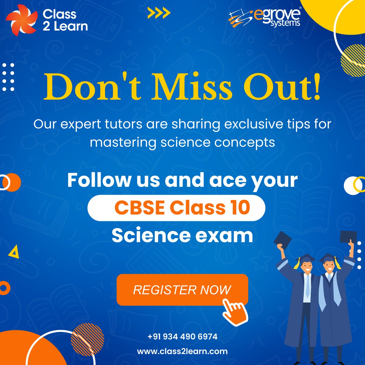 Class2LearnInd1's tweet image. Unlock exclusive tips from our expert tutors to master science concepts! Stay ahead in your CBSE Class 10 Science exam preparations by following us now! Please visit our website, class2learn.com

#c2l #class2learn #examstressrelief #scienceexam #experttutors #cbseclass10
