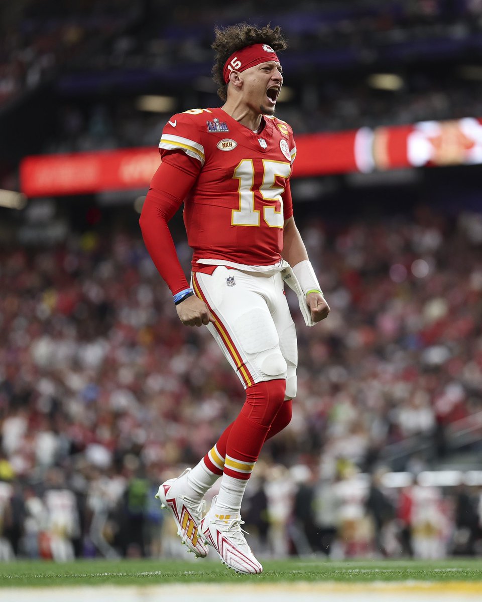 King of the comeback. Master of the big stage. 3x Super Bowl Champ. @PatrickMahomes @Chiefs What's next? #MoveTheGameForward #SuperBowlLVIII