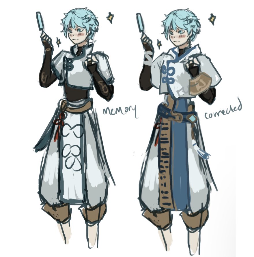 Omg why r they so detailed drawing from memory is so hard 
#Genshin_Impact