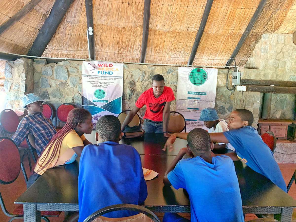 tikobane's tweet photo. Involving young people in conversation and tourism is key in promoting human wildlife peaceful coexistence .  Thanks to our partners @WildAfricaFund  for supporting local initiatives that promotes peace coexistence in and around Hwange National Park. https://t.co/yIfMYdVvVt