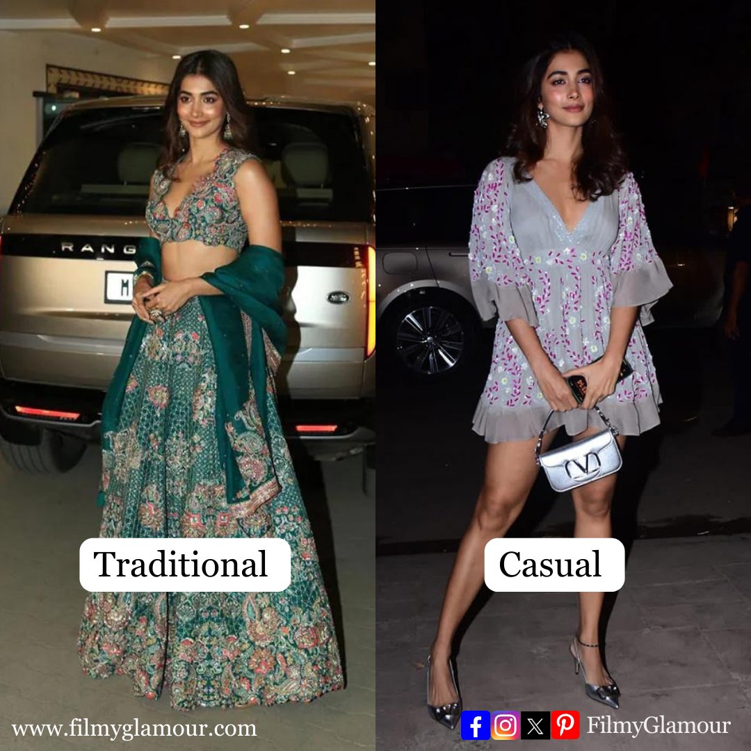 Which style of Pooja Hegde has your attention?🥰

Traditional Vs Modern/Casual

#PoojaHegde #Bollywood #Actress #fashioninspo