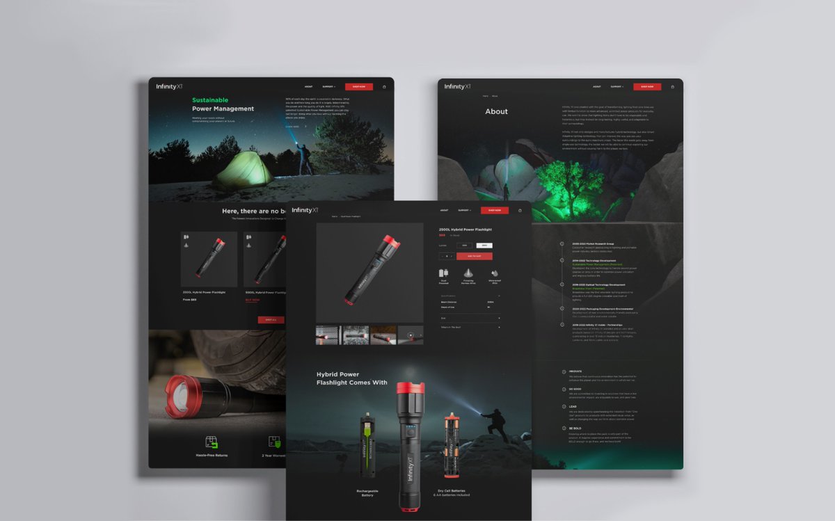 Need a well-designed <a href="/Shopify/">Shopify</a> store that drives conversions? Check out how we accomplished this goal for a flashlight brand in an extremely limited timeframe. 

/// eventige.com/work/infinity-…

#WebsiteDesign #WebsiteDevelopment #UserExperience | @Klaviyo <a href="/AdRoll/">AdRoll</a>