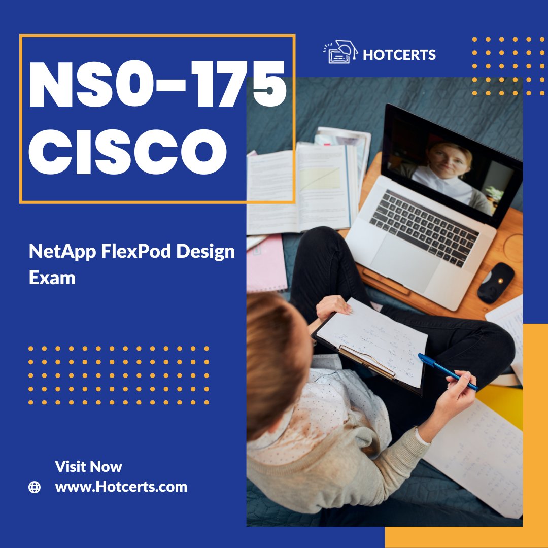 Crush the NS0-175 Cisco and NetApp FlexPod Design Exam with HotCerts, your go-to IT certification provider! Elevate your career effortlessly.
@HotCertsExams
.
.
#HotCerts #ITCertification #SuccessGuaranteed