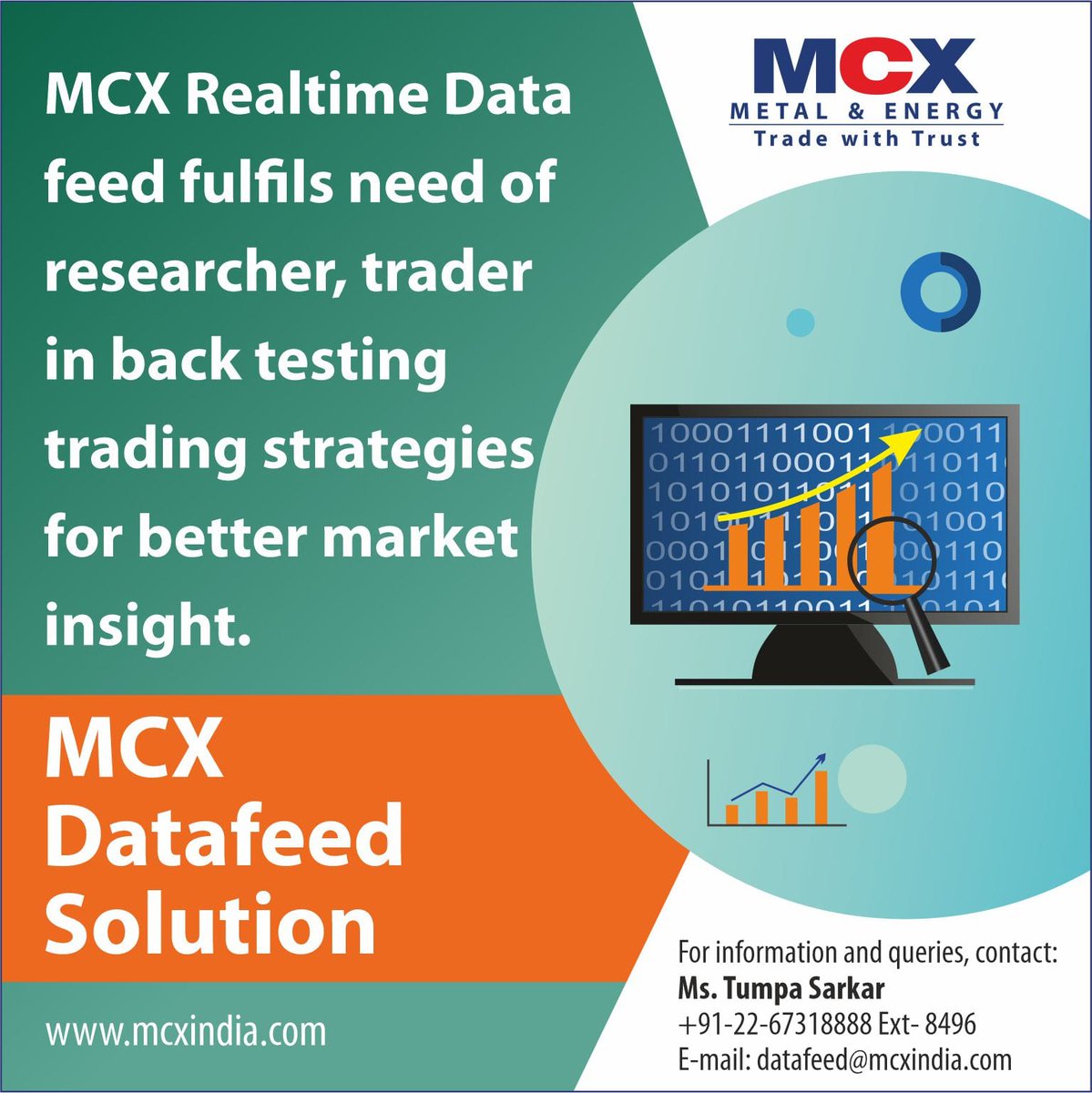 𝐌𝐂𝐗 𝐃𝐚𝐭𝐚𝐟𝐞𝐞𝐝 𝐒𝐨𝐥𝐮𝐭𝐢𝐨𝐧 
#MCX #CommodityMarket #DataAnalysis #ResearchData #MCXDatafeeds #Realtimedatafeed