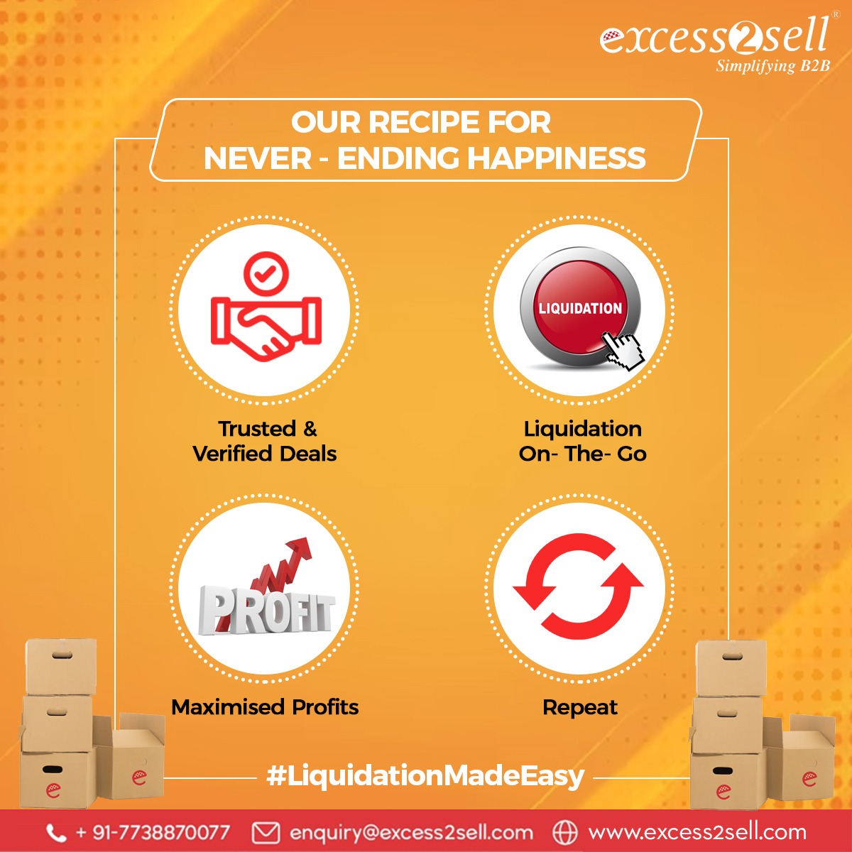 excess2sell's tweet photo. Unlock hidden value in excess inventory with Excess2Sell! Our platform connects businesses with the perfect buyers, maximizing returns and minimizing waste. Join us today! #ExcessInventory #Liquidation #B2B #BrandAwareness https://t.co/NMnWW5y3iM