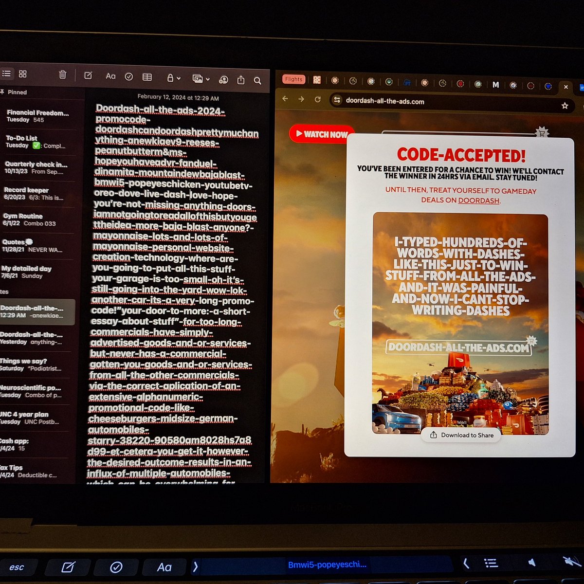 scitheesports's tweet image. Scithe Esports is officially in the running if we win the money will spent to advance the Scithe Esports building fingers crossed 🤞 
#DoorDashAllTheAds #SuperBowl2024 #doordash