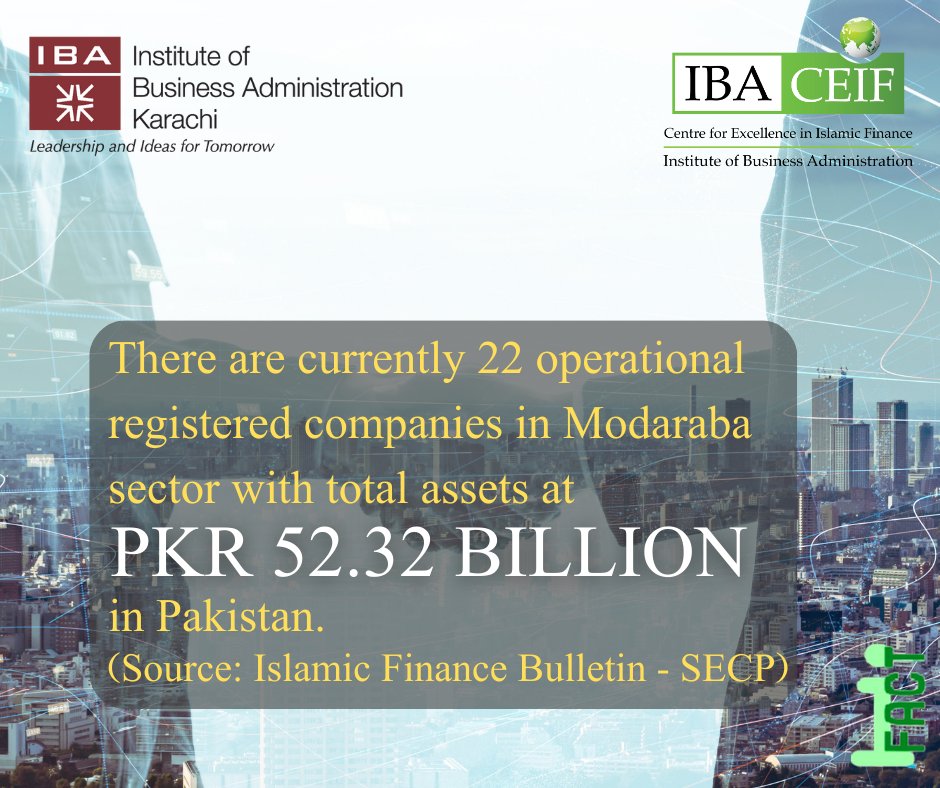 IBACEIF's tweet image. #IBACEIF #IBAKarachi #IslamicBanking #IslamicFinance #modaraba #monday