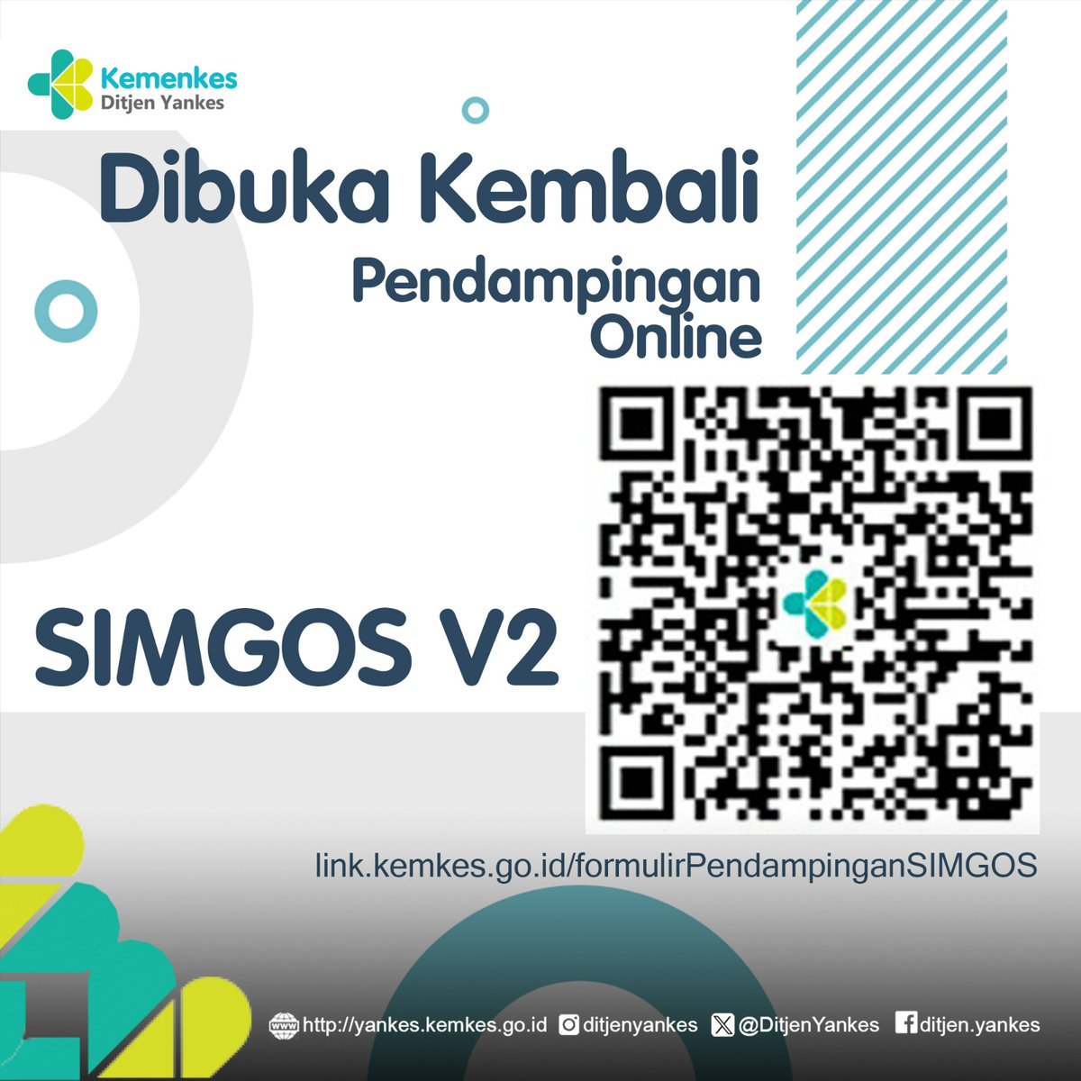 DitjenKeslan's tweet image. Mana nih Sobat Yankes yang ingin ikut Pendampingan SIMGOS V2? 
Kini Pendampingan Online SIMGOS V2 udah dibuka lagi lhoo!
Yuk segera join dengan mengakses link berikut : link.kemkes.go.id/formulirPendam…

#SIMGOS
#RME
#Transformasikesehatan
#ditjenyankes
#kemenkes