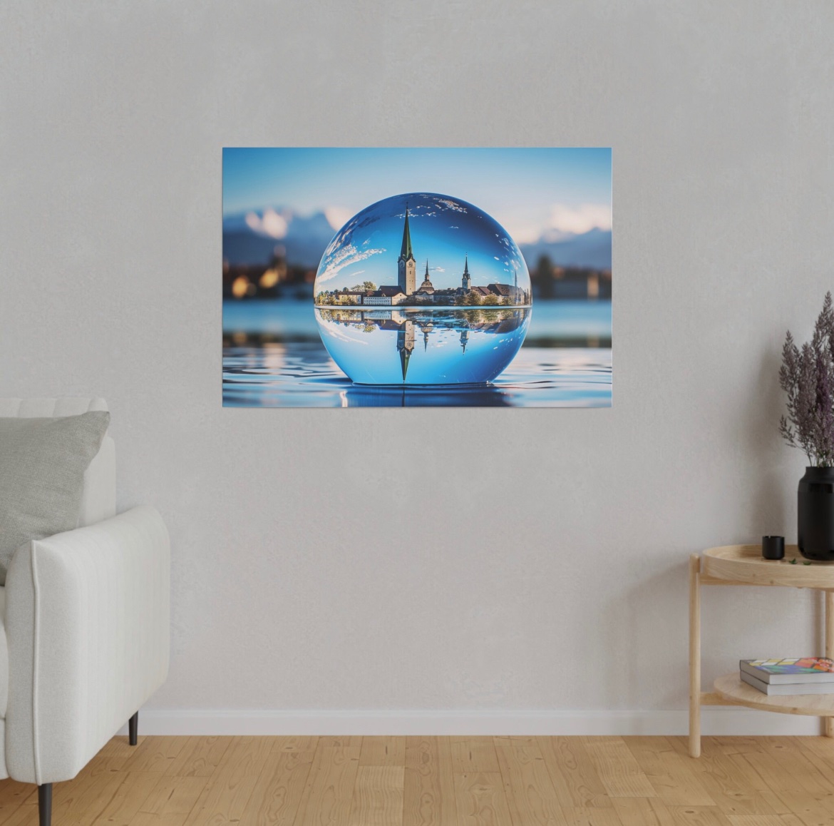 Immerse yourself in the captivating beauty of Zurich, Switzerland with our Zurich Water Droplet Canvas. This extraordinary piece of art features a striking water droplet, within which the stunning cityscape of Zurich is elegantly revealed. #Switzerland 
msetcreations.etsy.com/listing/166262…