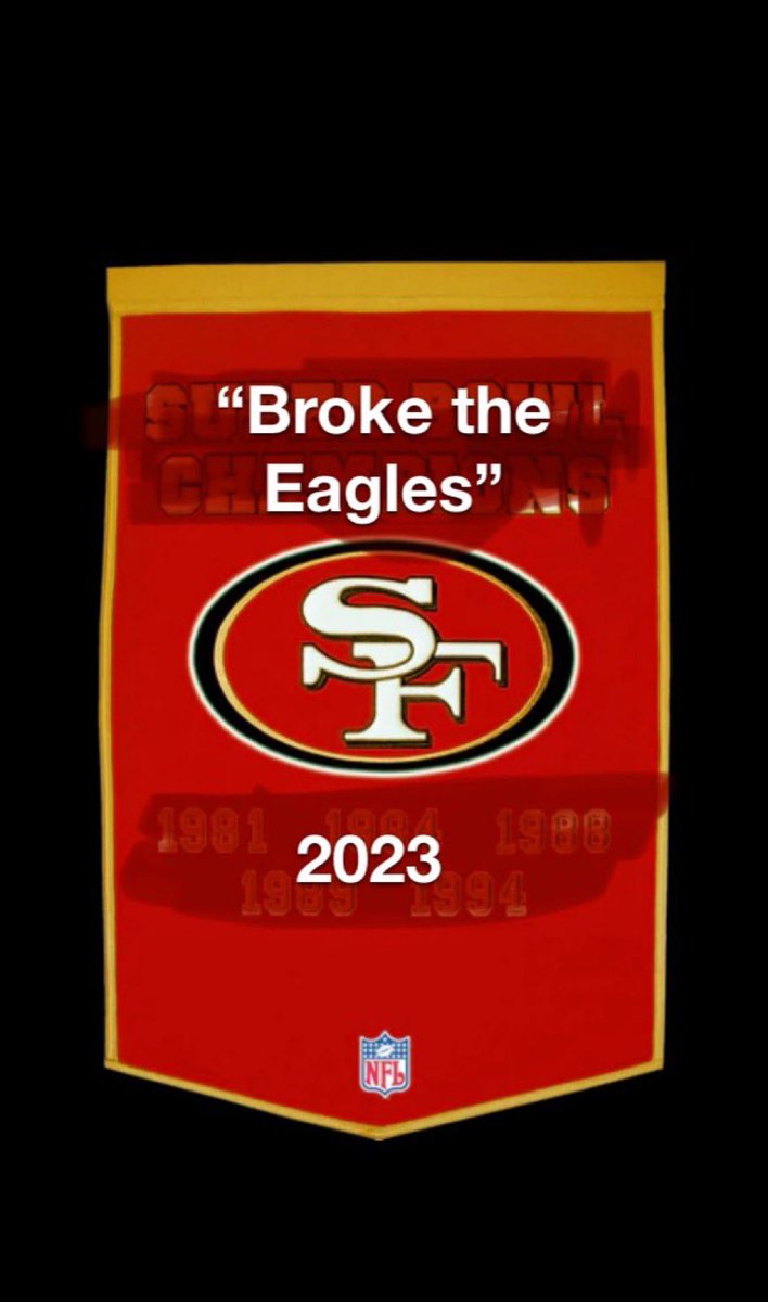 Hang the banner!!! #ninergang 🥳🥳🥳🥳