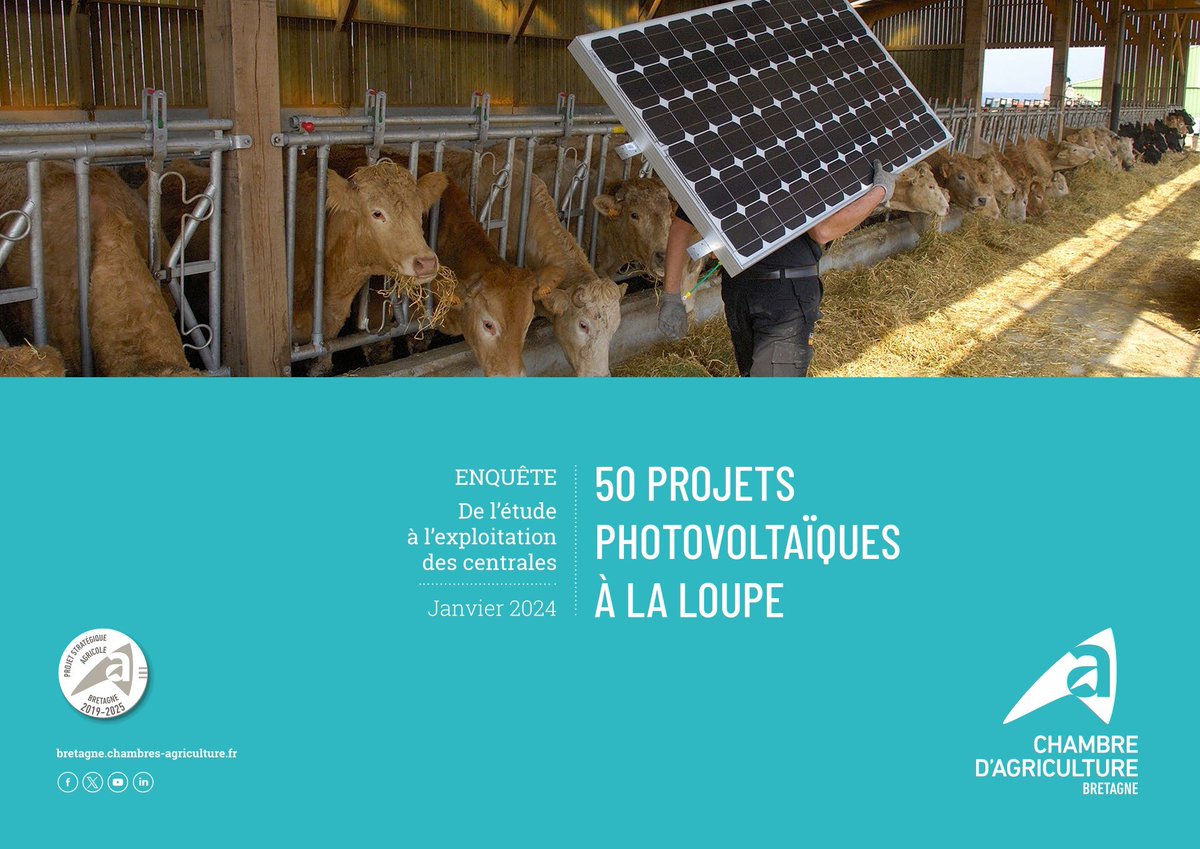 ⚡ Notre équipe Énergie vient d’éditer une enquête sur 50 projets #photovoltaïques dans les fermes agricoles. Le fruit de 14 ans d’accompagnement de projets photovoltaïques auprès d’#agriculteurs. ▶ Vous souhaitez en savoir + ?Contactez nos conseillers 👉 tinyurl.com/yc7edjcr