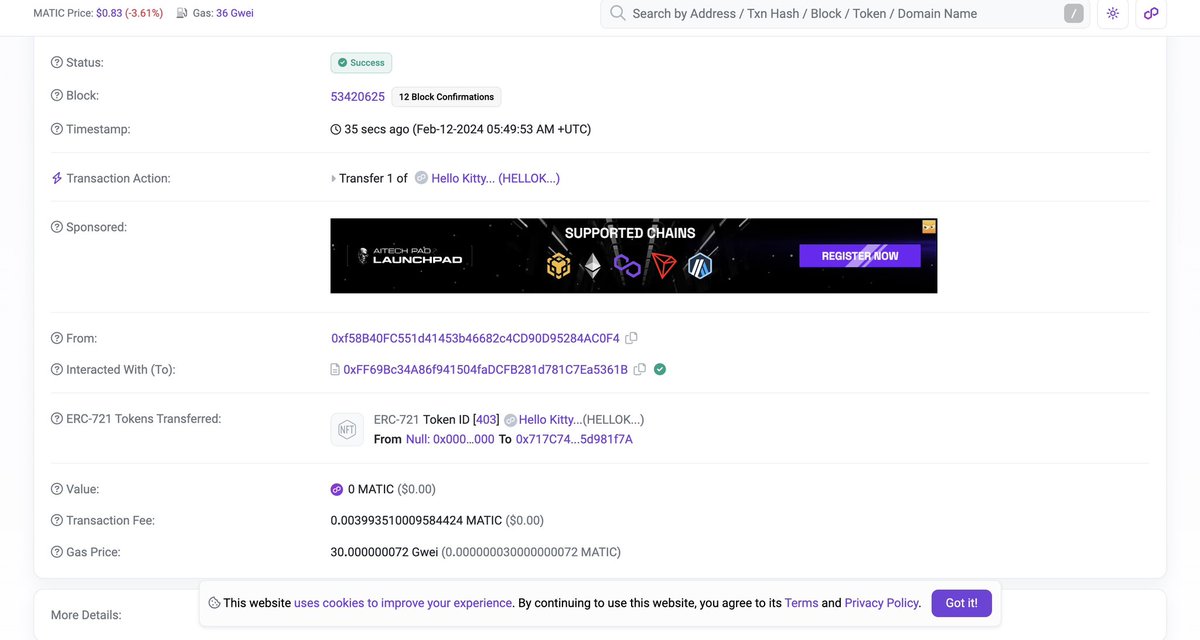 HelloKittyCoin's tweet image. Sent. 🎀