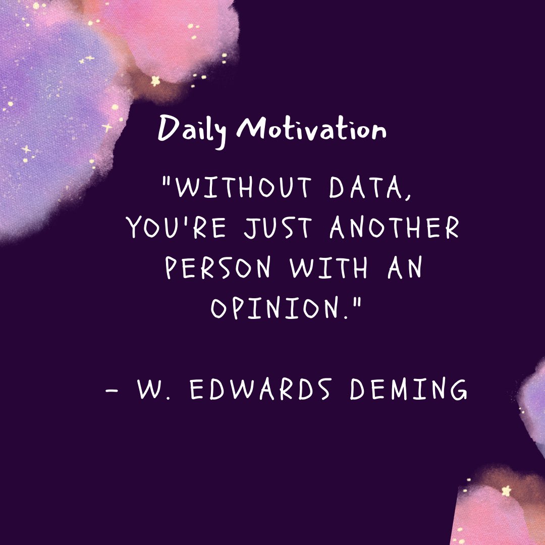 In a data-rich world, W. Edwards Deming's wisdom reminds us: decisions grounded in data outshine subjective viewpoints. From business to healthcare, data analytics is the game-changer. Say goodbye to gut feelings, embrace evidence-based. #DataAnalytics #techstylers