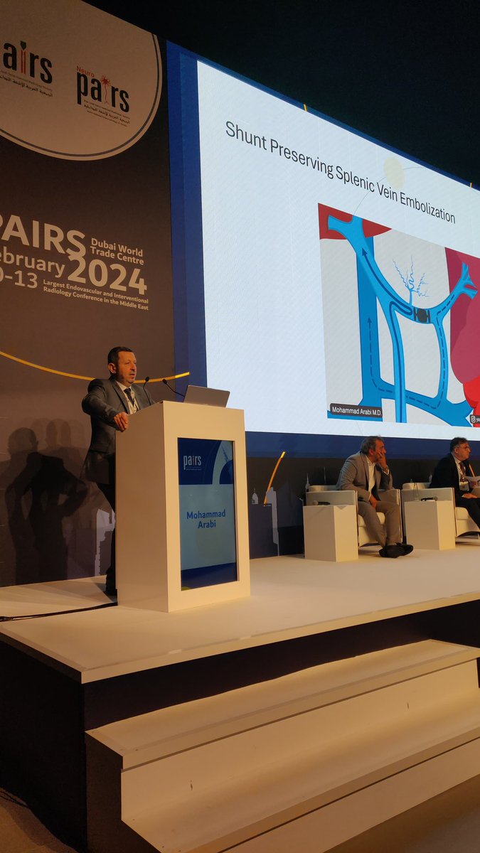 Dr M. Arabi ends our session on Hepatobiliary, Portal Hypertension & Liver Transplant 1 with a talk on Spleno-Mesentric Dissociation: Indications, case selection and technique. 

#PAIRS2023 #iRads