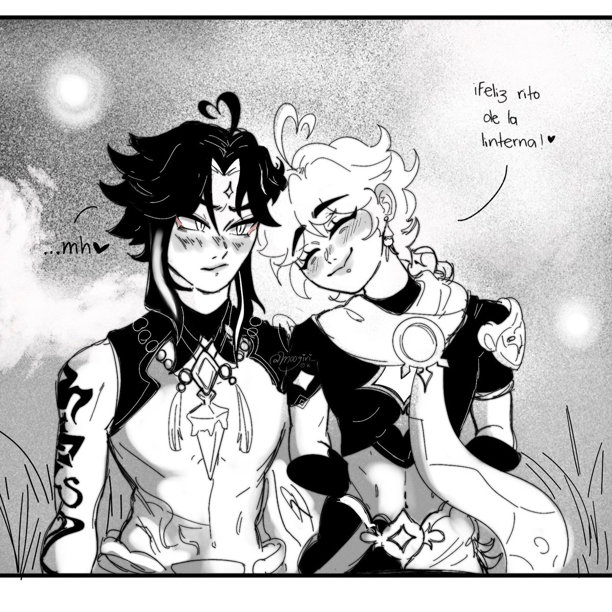 moogiri_'s tweet photo. Noviecitos en el rito de la linterna ✨
#原神 #GenshinImpact #XiaoAether #xiaother #xiaether #genshinfanart https://t.co/QHsEsuNlR7