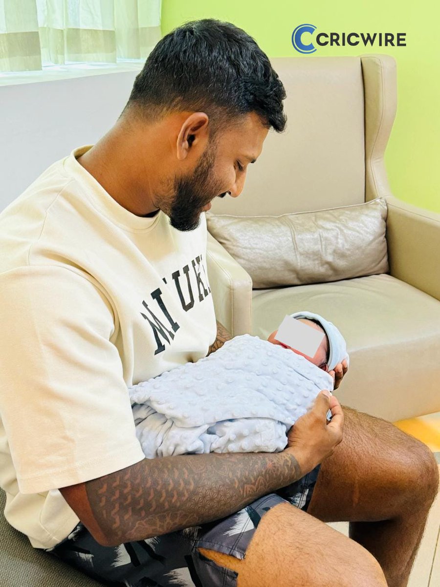 Sri Lankan cricketer Avishka Fernando celebrates the arrival of a baby boy! Congratulations to the proud parents! 🍼 Avishka will soon be back in action, rejoining the squad tonight
