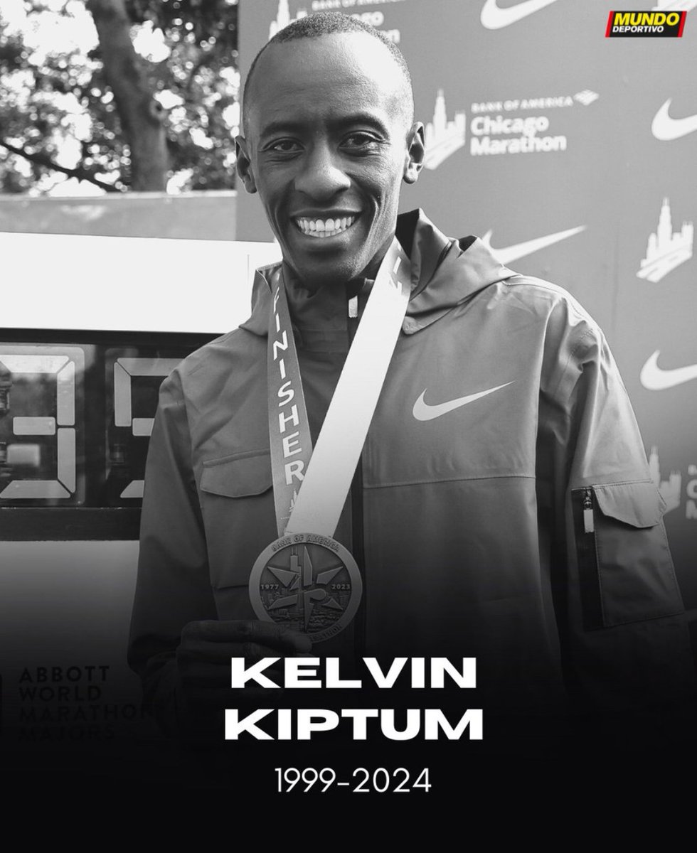 What a tragic loss for the world of running, Kenya and his family. May his soul rest in peace, 🕊️ #RipKelvinKiptum