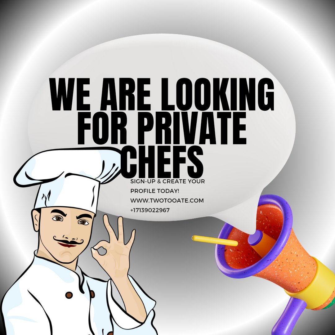 Unlock endless culinary opportunities! 🌐 Join us today and let your skills shine. Your next culinary adventure awaits! 🍳🌟

👉Sign up now to be the personal chef everyone's talking about! Link in bio.

#ChefRecruitment #ShowcaseYourSkills #CulinaryMasters
#chef #privatechef