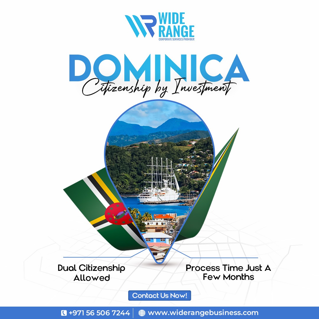 🇩🇲 Dominica offers a unique opportunity for individuals and families to obtain citizenship through a government-approved investment program. Our program provides applicants with fast and efficient processing times.

#WideRange #abroadworkpermit #NewHorizons #workinabroad  #Jobs
