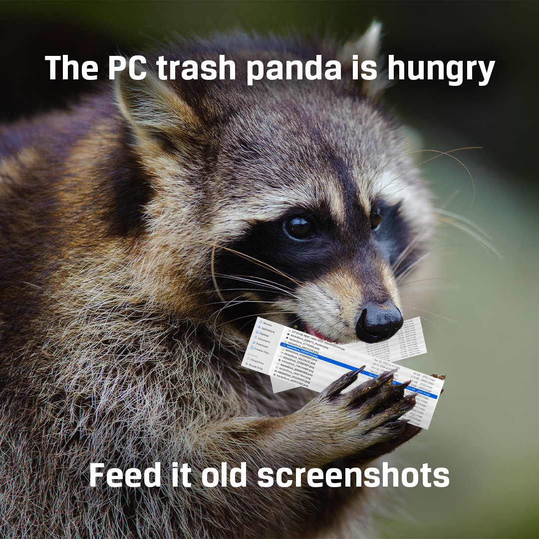 KingstonTechBiz's tweet image. It’s National #CleanOutYourComputerDay! 🗑️ Or as your PC trash can and its inhabitants call it—dinner time.