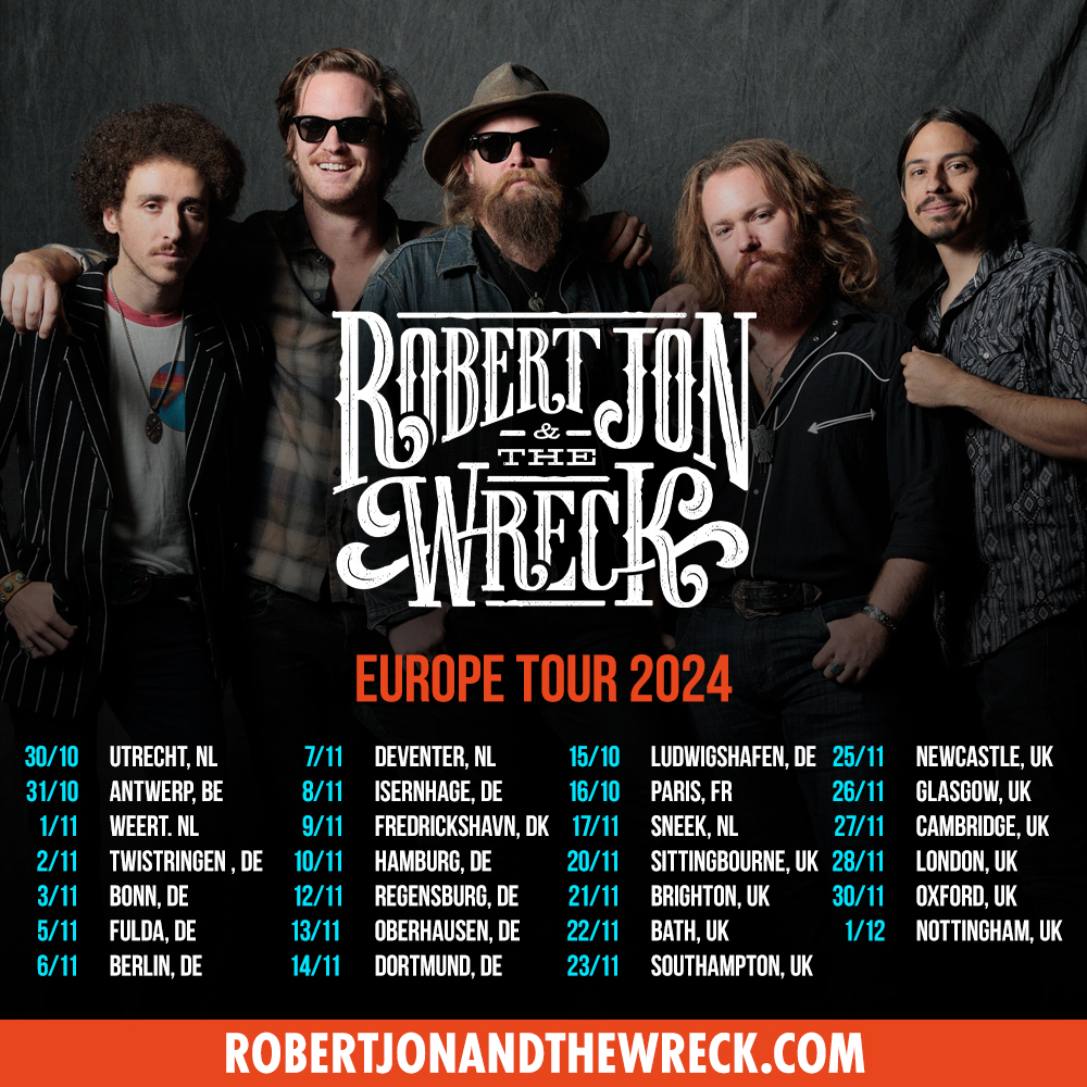 We will be back in Europe and the UK in November 2024!⁠ Tickets on sale Wednesday 2/14! #robertjonandthewreck #getwrecked #RJTW