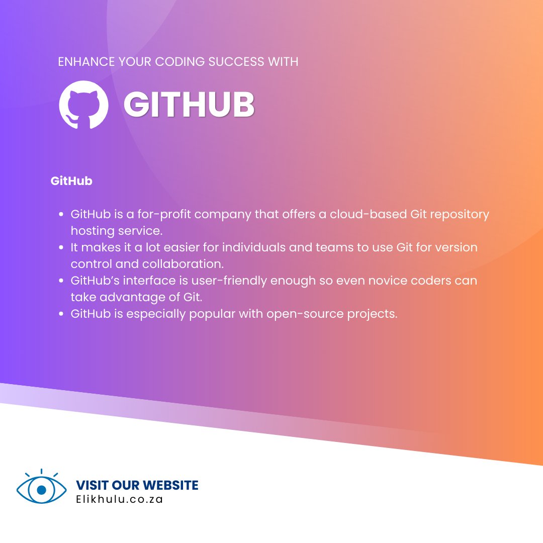 _Elikhulu's tweet photo. Navigate through code changes seamlessly with Git and host your repositories on GitHub, GitLab, or Bitbucket! 🔄
#VersionControl https://t.co/747UPgUsJb