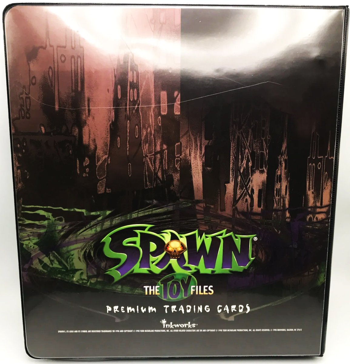 SPAWN THE TOY FILES プレミアムトレーディングカード未開封品 Spawn: The Toy Files Trading Card Binder (1998) #Spawn