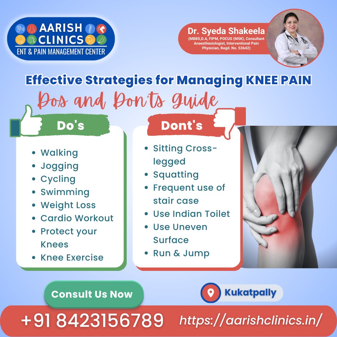 AarishClinics's tweet photo. 🌈 **Reclaim Your Mobility, Relieve Knee Pain!**
#KneePainRelief #AarishClinics #KneeHealth #PainManagement #KneeCare #TopKneeSpecialist #BestInHyderabad #JointHealth #KneeExercise #KneeHealthSolution #SayNoToKneePain #RegainMobility #VivekanandaNagar  #KneePainPrevention https://t.co/Wu6sVhx1YY