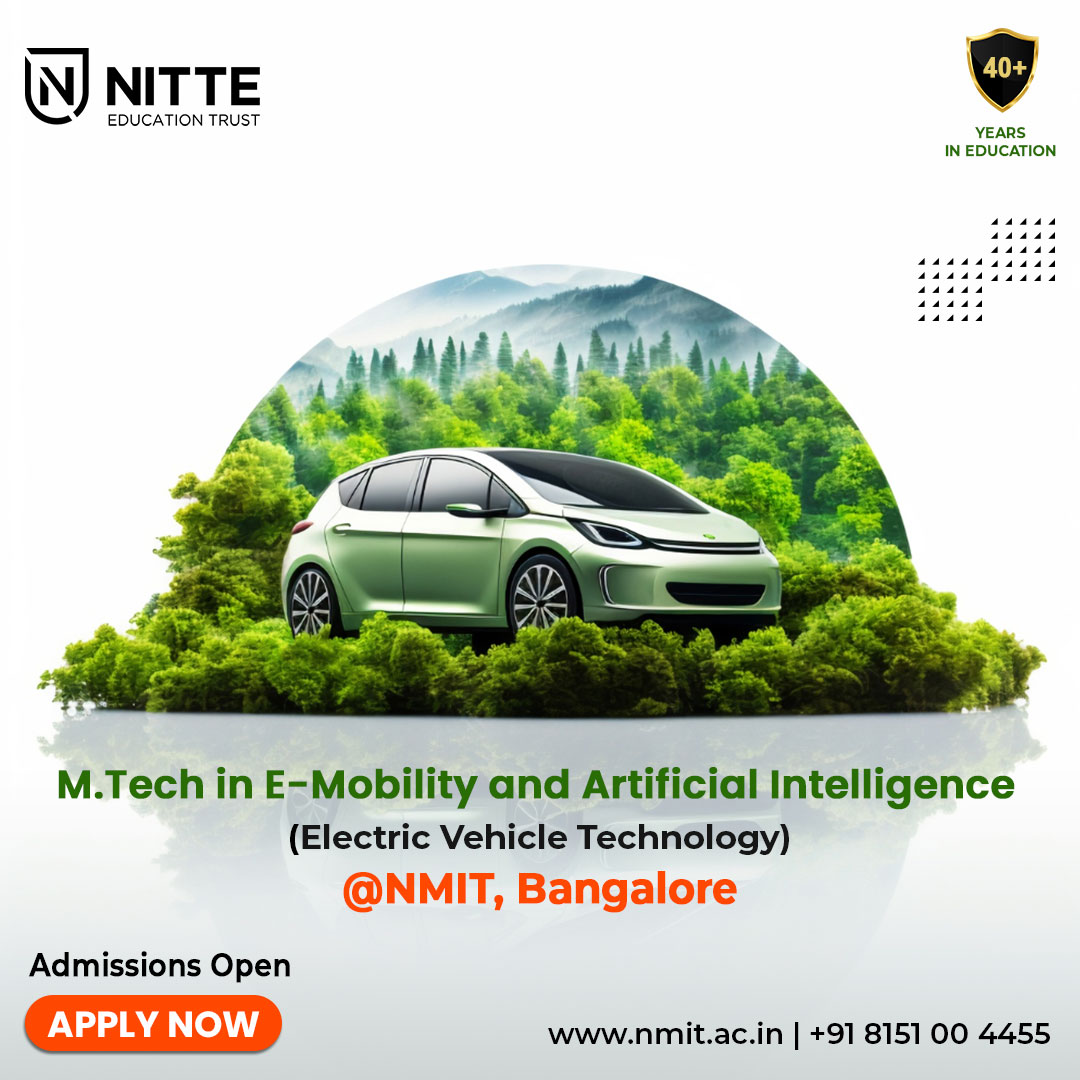 Our admissions team will help you with online admissions.

To know more, click here: nmit.ac.in/applyonline.php

#Mtech #electricvehicles #EVTechnology #Nitte #nmit #NMITBangalore #Engineering #education #engineeringlife #engineeringeducation #bangalore #college #AdmissionsOpen