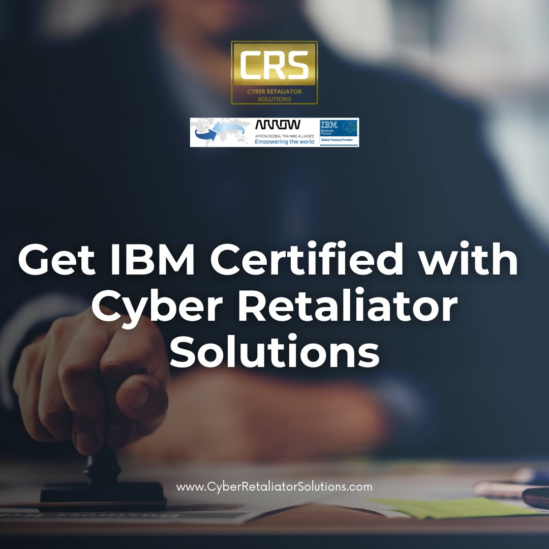 CRS_Cyber's tweet image. Empower your workforce in 2024 with Cyber Retaliator Solutions! 

🚀 As Arrow ECS&apos;s select partner, we offer world-class IBM training for hardware and software. Choose from flexible learning options.

#AlwaysWinning #IBMTraining #CyberSecurity #Upskill2024