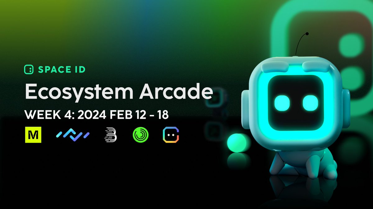 SPACEID's tweet image. Welp, good things always have an end...so cheers to a grand finale! Join us for the ultimate week of Arcade event + $10K prize pool💸

The lineup:
🟡@modenetwork
⚫️@BitMartExchange
🔵@LightLinkChain
🟢@dechat_io
🌈@Chain_GPT

Event: galxe.com/spaceid/campai…
Opening Date: 2/12 - 18