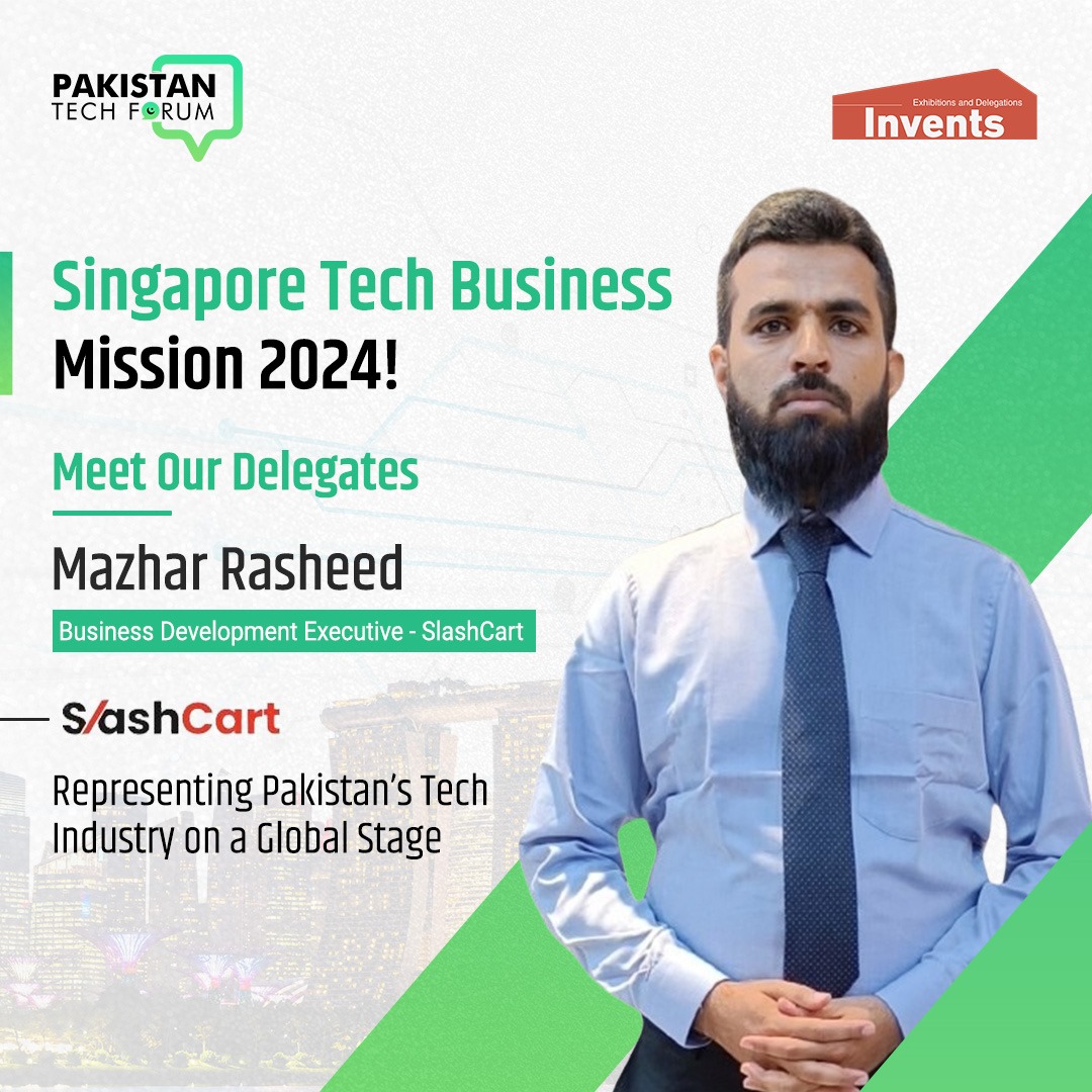 paktechforum_'s tweet image. We are thrilled to announce that Mazhar Rasheed, representing @Slashcart_Pvt will be joining us for our Singapore Tech Business Mission from 19th to 23rd February.

#SingaporeTechBusinessMission #FintechFocus #PakistanTechForum #PTF