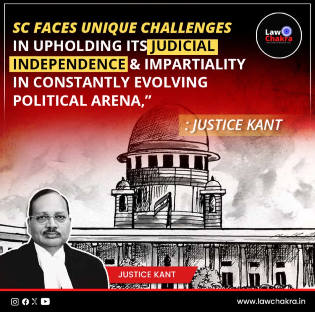 Justice Surya Kant, who might become the Chief Justice of India in November 2025, talked at the second Supreme Court of India annual lecture series. 
'He said it's a place where people work together to improve constitutional values.'#SupremeCourt #ConstitutionalValues
