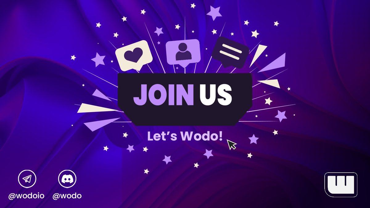 wodoio's tweet image. GM Wodo Fam🌞

Explore worlds beyond imagination and be part of our excitement by joining our community 💜

Join us: 
🌟 t.me/wodoio
🌟 discord.com/invite/fbyns8E…

#WodoNetwork #joincommunity