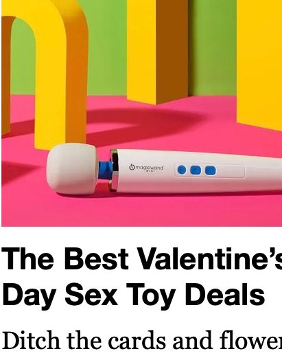 rokmatwit's tweet photo. Reeeeallly?! If i buy my woman something like this she'll take offence. Rightly so. I like declaring you are handicapped, or you don't know the use of tongue, hands, etc... or that she need to do without you... get real. For Valentine give her a plain old natural orgasm. Can you? https://t.co/vCdDmTsnk6