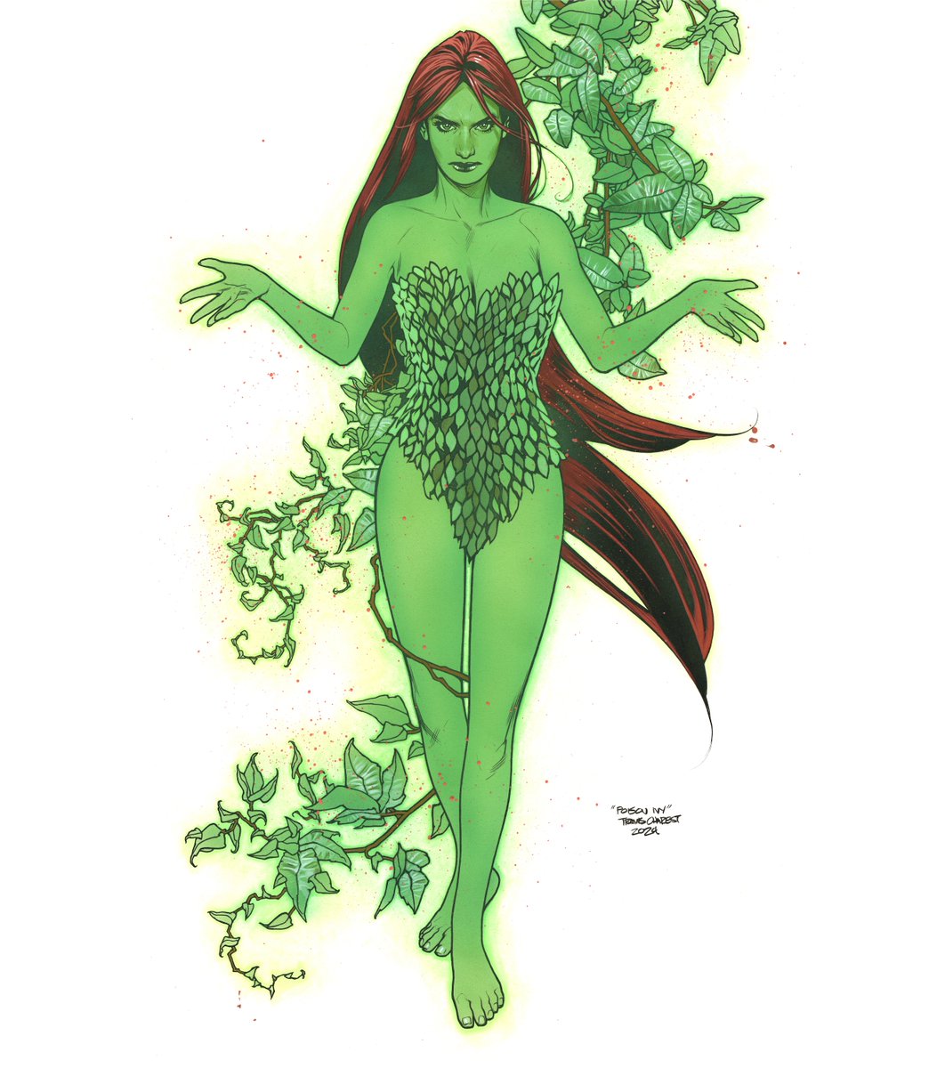 #20 Poison Ivy - ink and gouache on 13 x 19 bristol