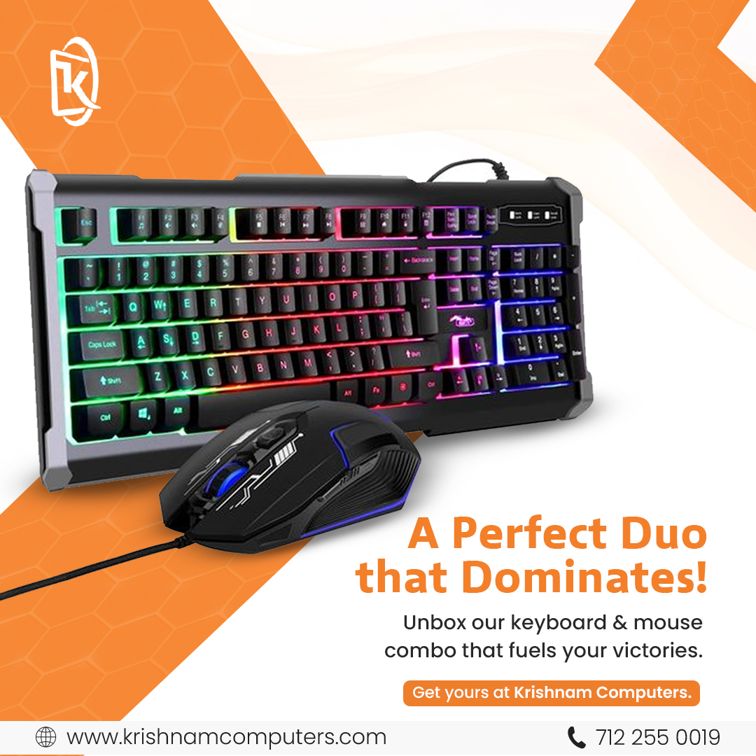 KrishnamCompNgp's tweet photo. Power up your victories with our ultimate duo! Unbox the keyboard and mouse combo that dominates the game. 🎮🖱️ Get yours at Krishnam Computers.
.
.
.
#MondayMotivation #TechTrends #gadgets #Duo #power https://t.co/N3rwOYCuyv