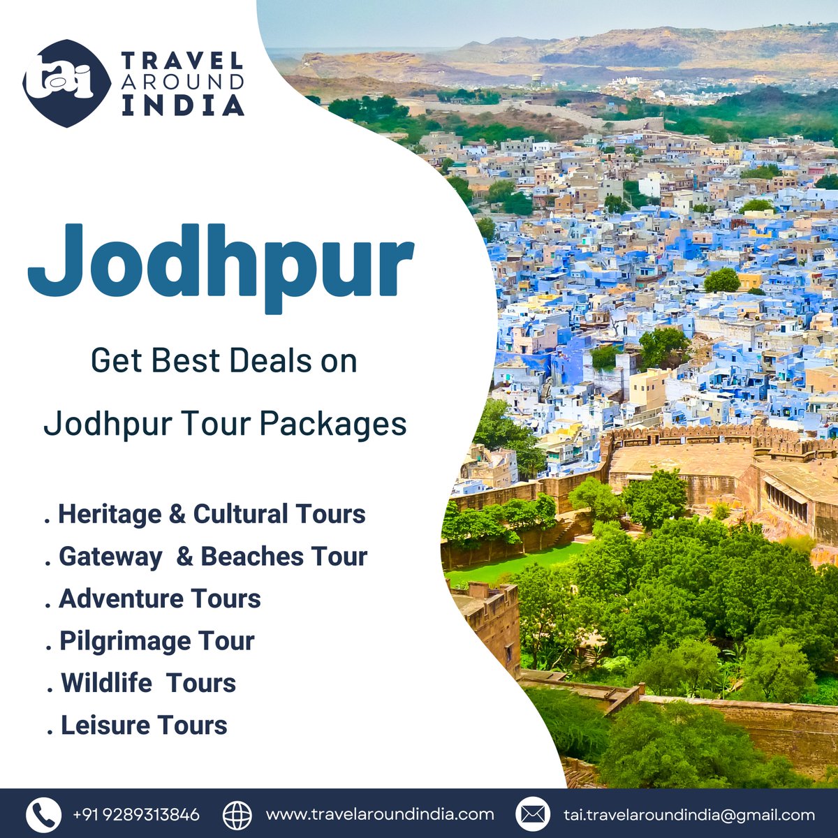 TravelAroundIn3's tweet image. Don’t wait to book your jodhpur tour packages with IndiaDMC Reach us for best available packages with BEST RATES GUARANTEE!

Email us - indiadmc76@gmail.com

#dmc
#indiadmc
#india
#Jodhpurtour
#jodhpurtourism
#jodhpurtourpackages