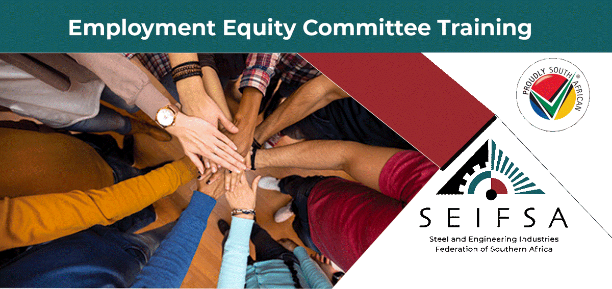 SeifsaZ's tweet photo. Are you on the #Employment Equity Committee (EEC) or committed to fostering a fair and equitable #workplace? 
 
Equip yourself with the knowledge and #skills to drive meaningful change at your #organisation

Register Now:
https://t.co/DTNZ36aAzJ https://t.co/d2ApPTfT2e