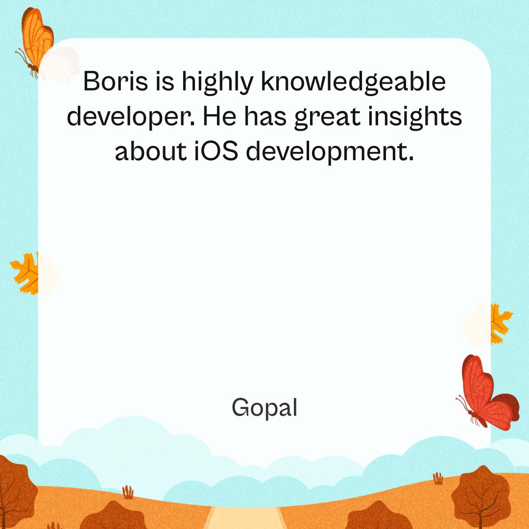 Hey folks!

I'm thrilled to receive a new testimonial from Gopal.

These kind words means the world to me to know that I've made a difference in someone's life. It makes all the hard work and dedication worthwhile.
I'm at topmate.click/nz5ag