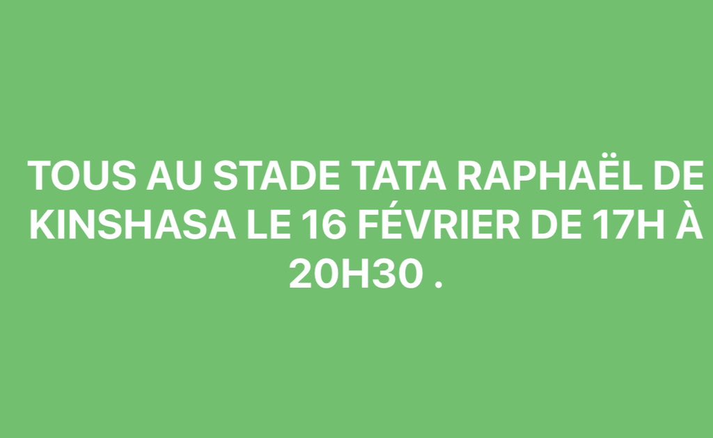 MarcelloTunasi's tweet image. C’est déjà ce vendredi à Kinshasa 👍
#Tataraphael #alpha40 #Kinshasa