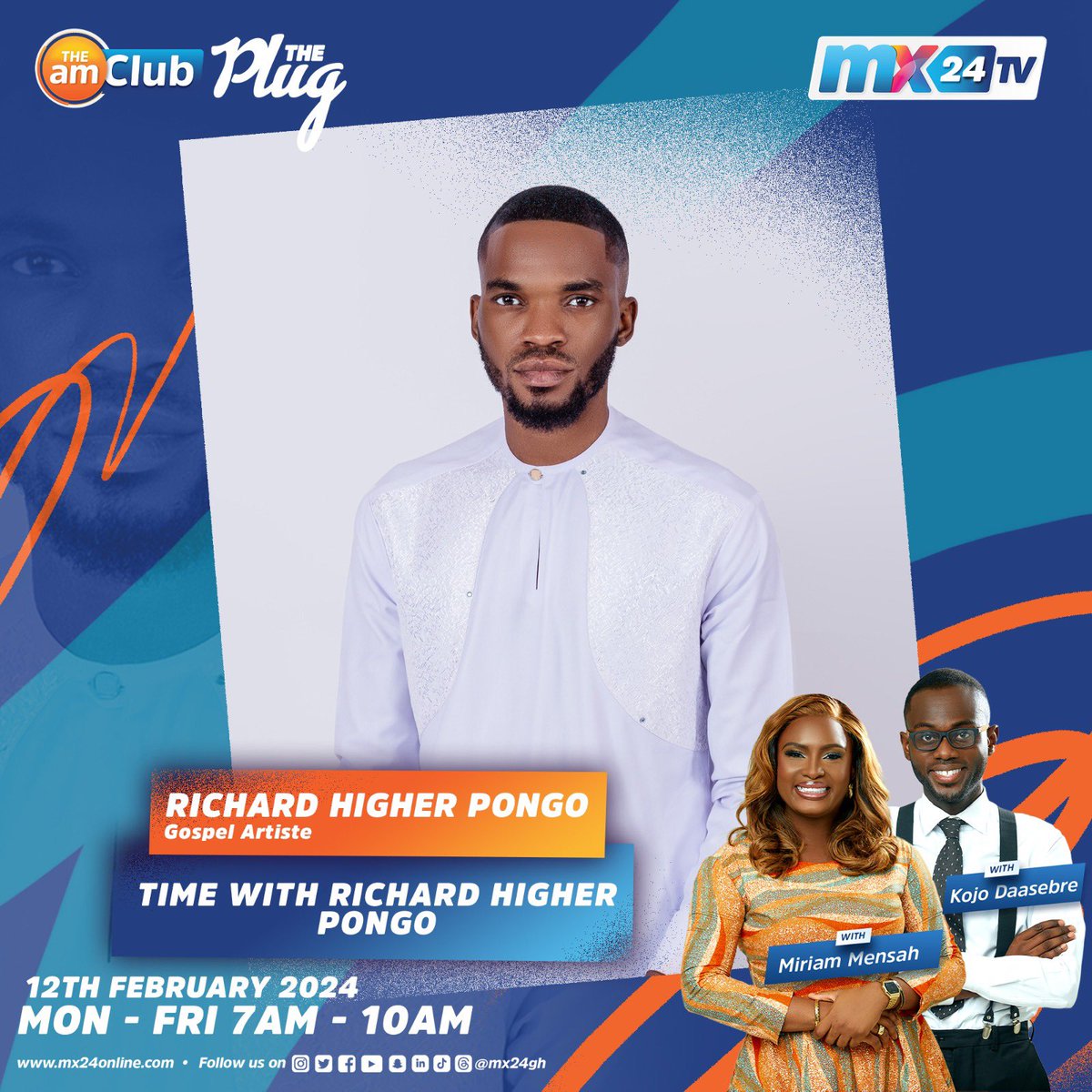 We are live on <a href="/mx24gh/">MX24 TV</a> this morning, It’s all about Song in my Spirit., Tune in and be blessed