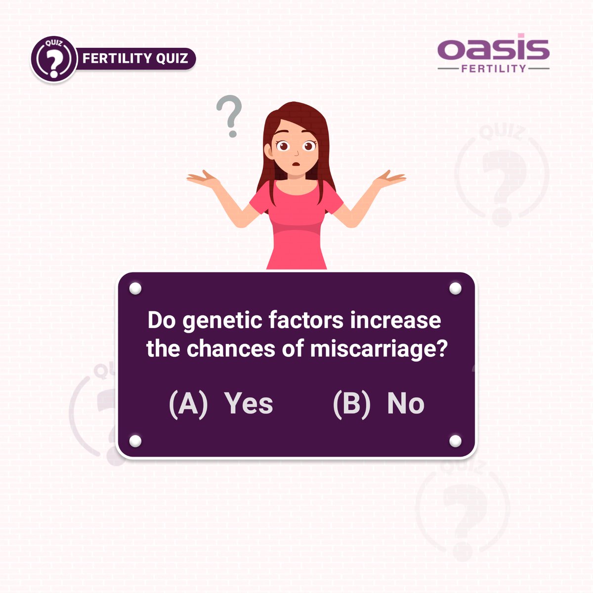 Let's test your fertility IQ with our fun fertility quiz.
#fertilityquiz #fertilityknowledge #fertilityfacts #fertilityawareness #fertilityeducation #fertilitytest #fertilityjourney #fertilitytips #fertilityawarenessmonth #fertilityhealth