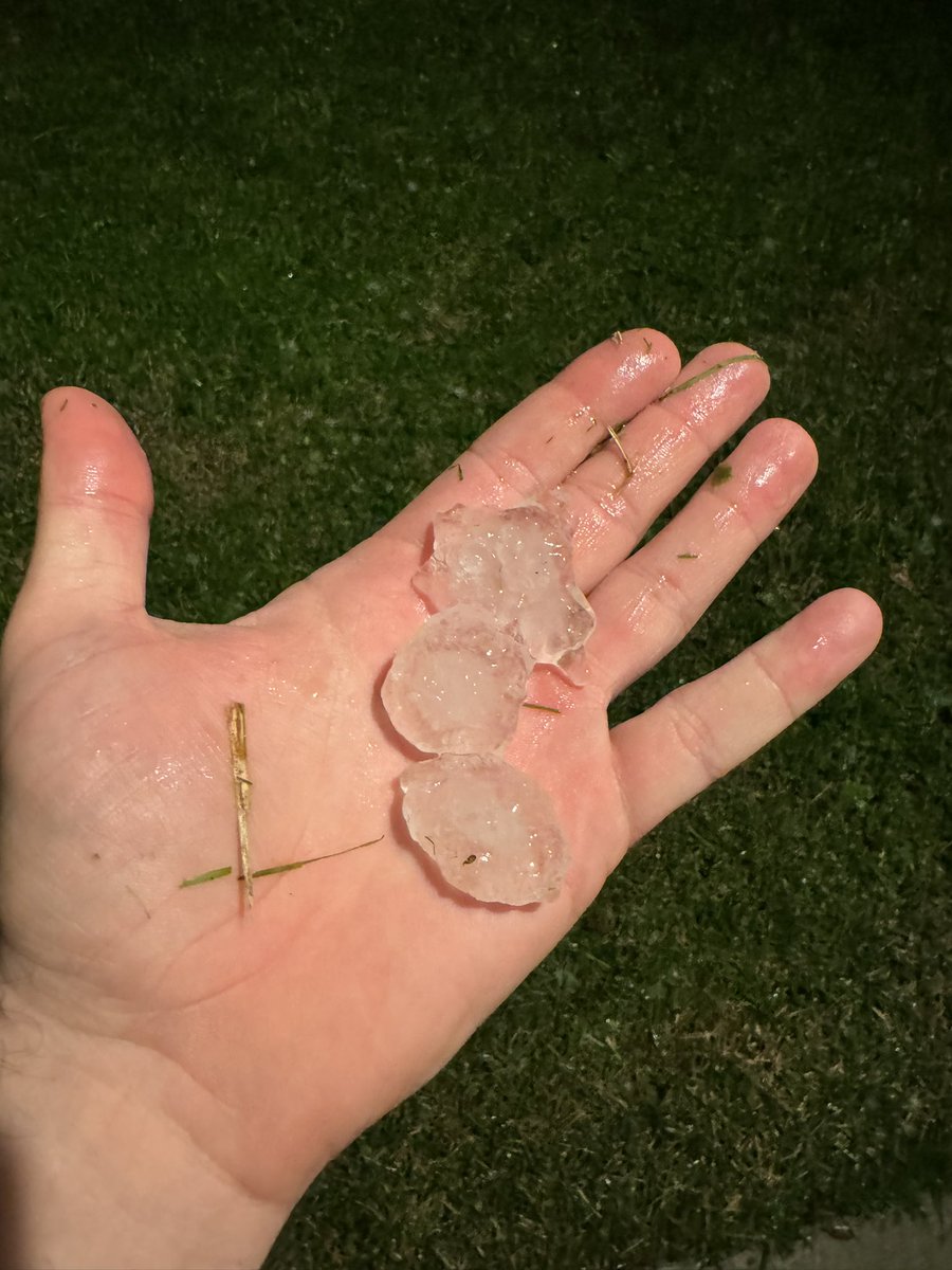 bcornett's tweet photo. Hail samples https://t.co/jevqcrVQtg