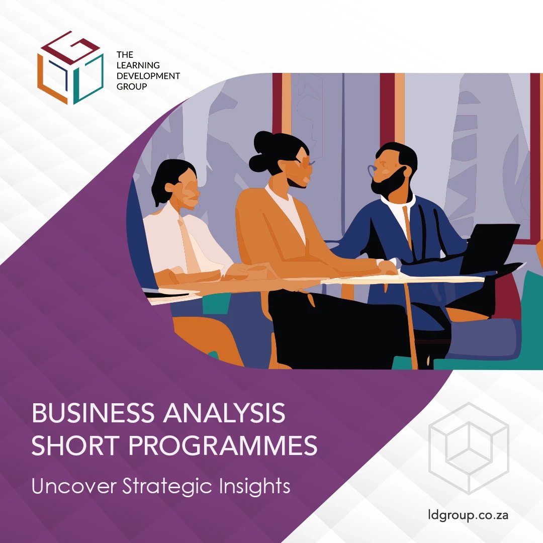 Select one of our specialist #ShortCourses to make more informed #DataDriven decisions in your #BusinessAnalysis role. FIND OUT MORE: ldgroup.co.za/solutions/prof…