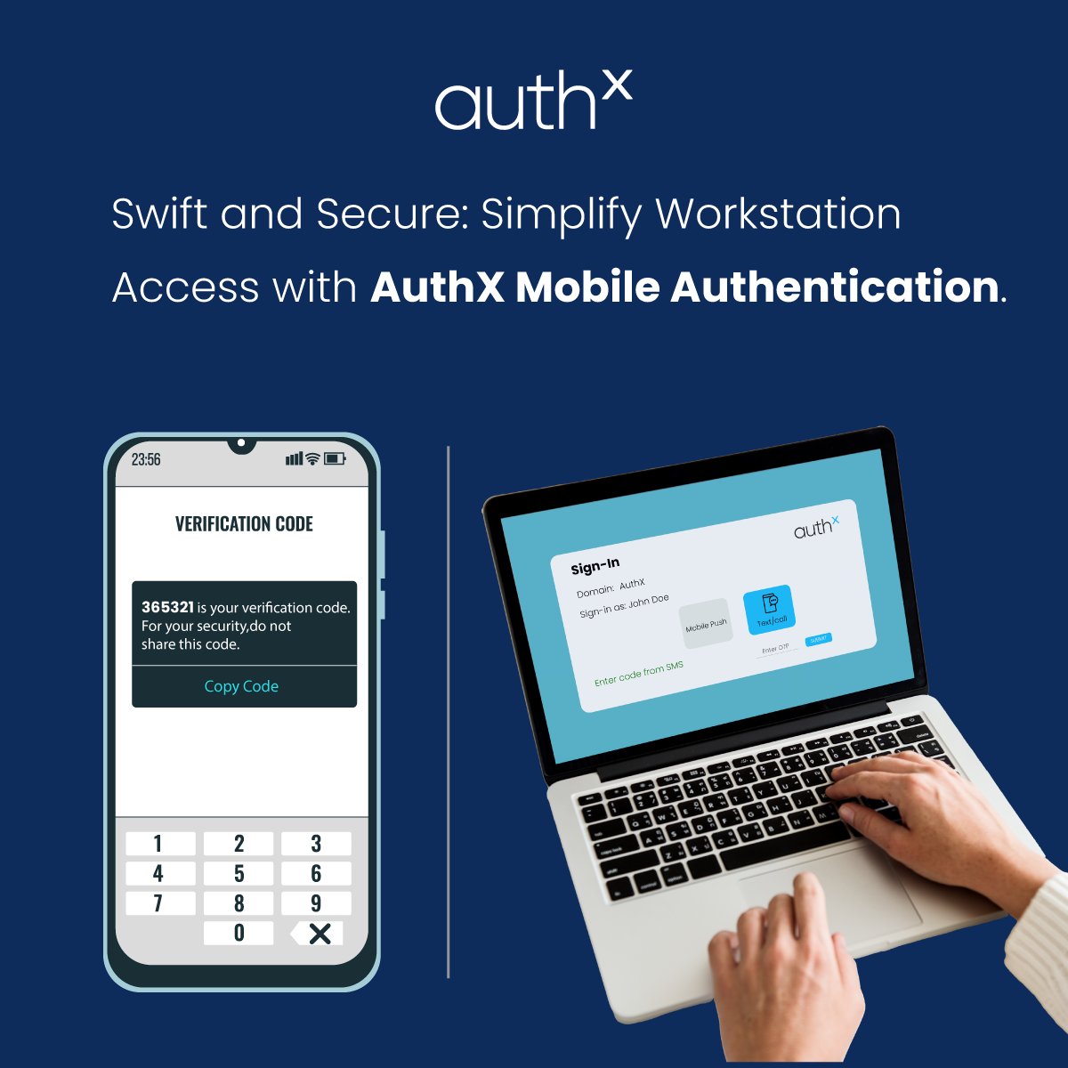 auth_x's tweet image. Simplify your workstation access with #AuthX #MobileAuthentication! Hassle-free identity verification through SMS/Email/Call OTPs and Push Authentication. 

Click here authx.com/contact-us/?ut… to connect with experts and explore diverse authentication methods. #SecureAccess