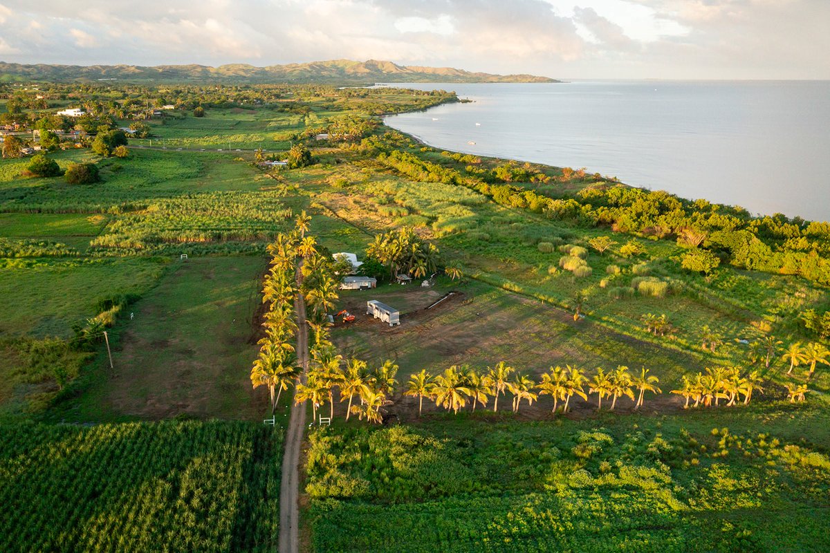 Great to see progress on #tourism #investment in #Fiji. This is Selah - a project near Sonaisali. The first 'container' accommodation has been installed on the beautiful land, as the development takes shape. Great to see this progress, &amp; different types of accommodation in Fiji.