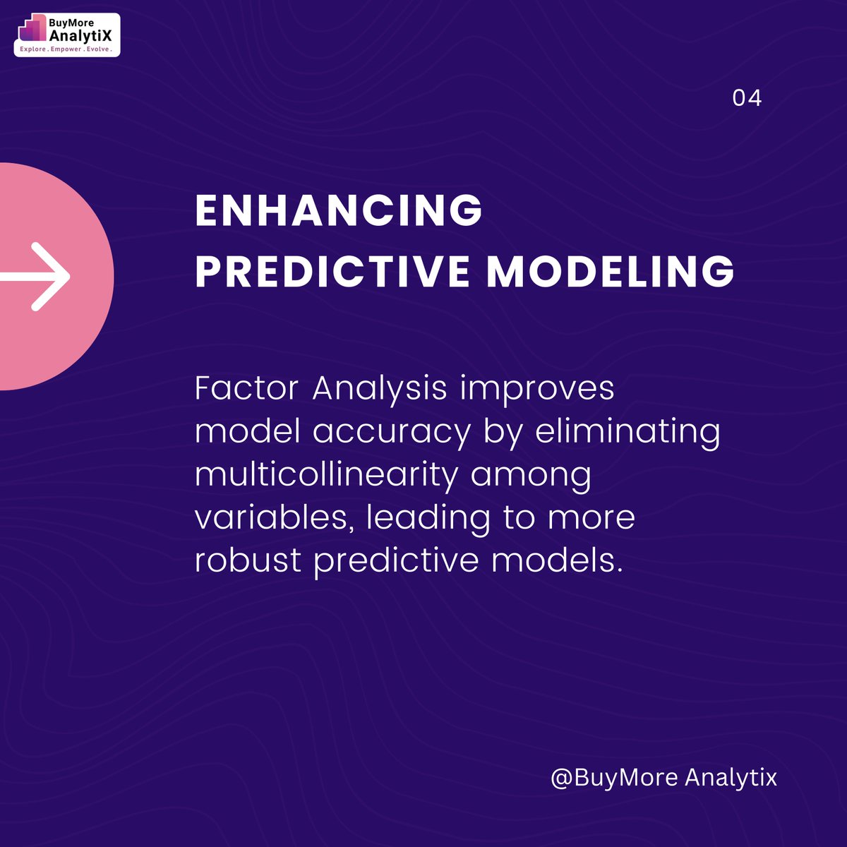 BuyMoreAnalytiX's tweet photo. Benefits of Factor Analysis! 📊
#FactorAnalysis #DataAnalysis #DataScience #Statistics #PatternRecognition #MachineLearning #DimensionalityReduction #PredictiveModeling #DataInsights #DataAnalytics #BuymoreAnalytix https://t.co/UFQ2RSETpH